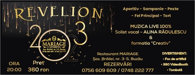 Petrecere Revelion 2023 - Ballroom Mariage Buzau